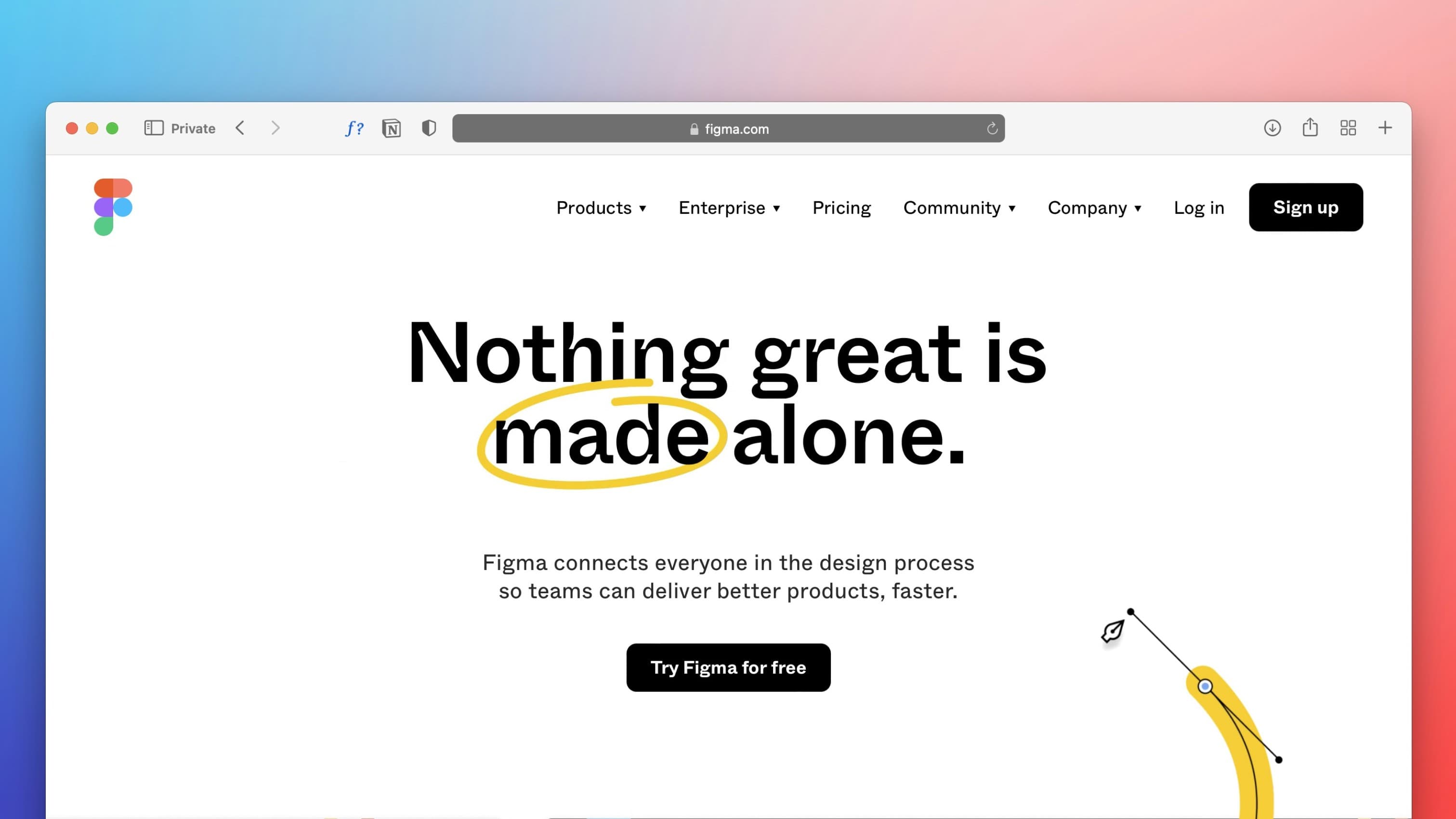 Creative agency landing page by Devonify Labs